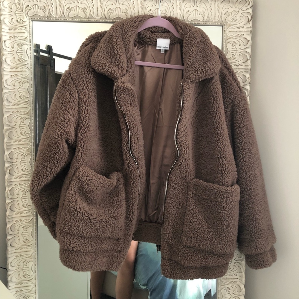 Oversized Teddy Bear Coat